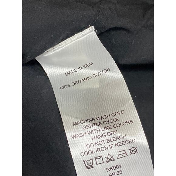 Quince Black Ruffle Smocked Square Neck Tiered Sleeveless A Line Midi Dress XS - Picture 5 of 5